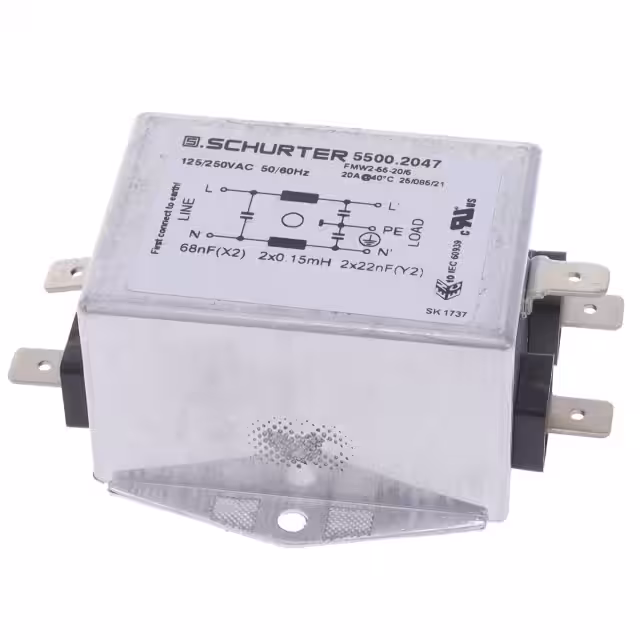 5500.2047 SCHURTER Inc.  Power Line Filter Modules